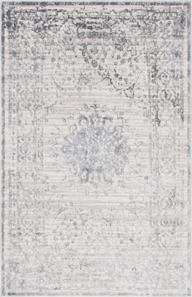 Gray 5' 1 x 8' Aberdeen Rectangle Area Rug 60% Polypropylene & 40% Polyester Living Dining Office Room Carpet for Sale at Rug Engine