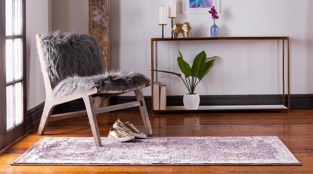 Violet 2' 7 x 8' 2 Aberdeen Runner Area Rug 60% Polypropylene & 40% Polyester Living Dining Office Room Carpet for Sale at Rug Engine