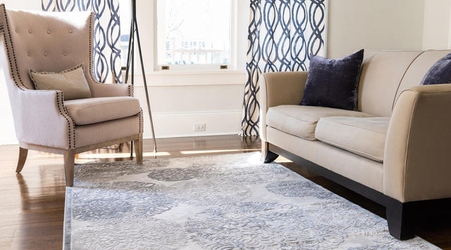 Gray 5' x 8' Aberdeen Rectangle Area Rug 60% Polypropylene & 40% Polyester Living Dining Office Room Carpet for Sale at Rug Engine