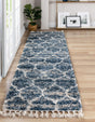 Blue 2' 7 x 8' 2 Hygge Shag Runner Area Rug Thick Soft Touch Fluffy & Plush Shaggy Pile 100% Polypropylene With Jute Backing Modern Carpet for Sale at Rug Engine