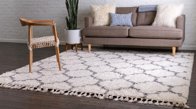 Ivory 8' x 8' Hygge Shag Square Area Rug Thick Soft Touch Fluffy & Plush Shaggy Pile 100% Polypropylene With Jute Backing Modern Carpet for Sale at Rug Engine