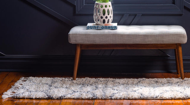 Beige 2' 7 x 8' 2 Hygge Shag Runner Area Rug Thick Soft Touch Fluffy & Plush Shaggy Pile 100% Polypropylene With Jute Backing Modern Carpet for Sale at Rug Engine