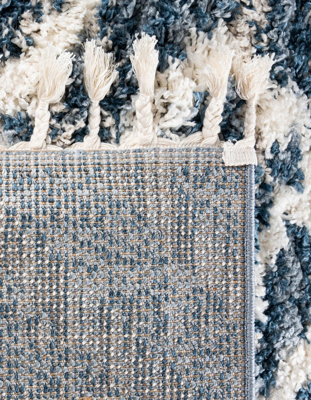 Blue 2' 2 x 6' 1 Hygge Shag Runner Area Rug Thick Soft Touch Fluffy & Plush Shaggy Pile 100% Polypropylene With Jute Backing Modern Carpet for Sale at Rug Engine