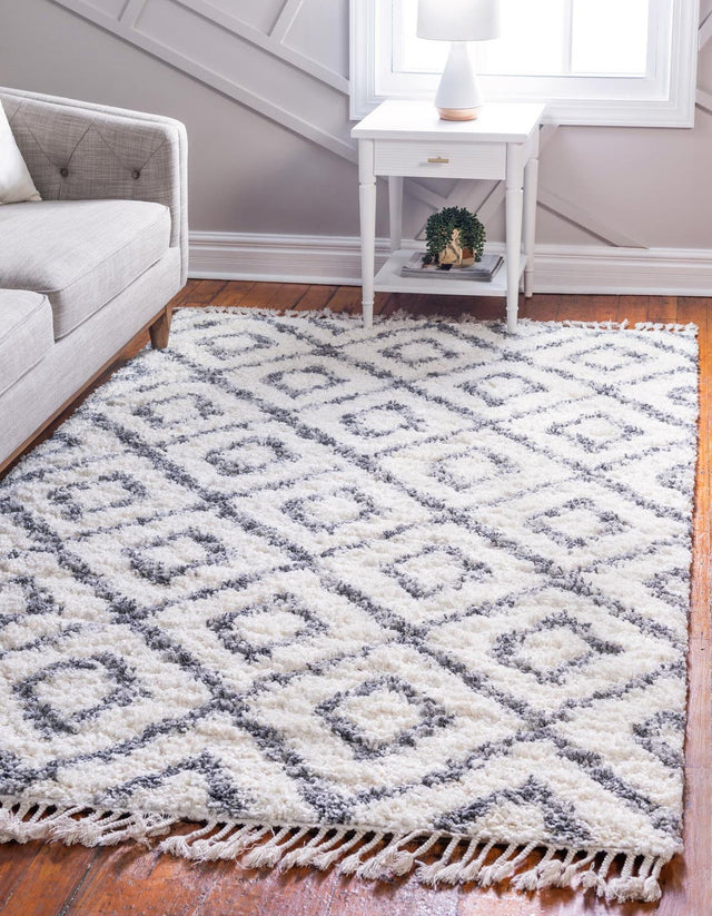 Ivory 9' x 12' 2 Hygge Shag Rectangle Area Rug Thick Soft Touch Fluffy & Plush Shaggy Pile 100% Polypropylene With Jute Backing Modern Carpet for Sale at Rug Engine