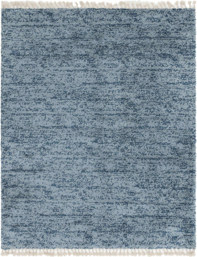 Blue 8' x 10' Hygge Shag Rectangle Area Rug Thick Soft Touch Fluffy & Plush Shaggy Pile 100% Polypropylene With Jute Backing Modern Carpet for Sale at Rug Engine