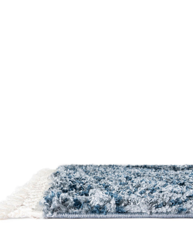 Blue 2' 2 x 6' 1 Hygge Shag Runner Area Rug Thick Soft Touch Fluffy & Plush Shaggy Pile 100% Polypropylene With Jute Backing Modern Carpet for Sale at Rug Engine