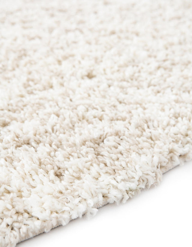Ivory 3' 3 x 3' 3 Hygge Shag Round Area Rug Thick Soft Touch Fluffy & Plush Shaggy Pile 100% Polypropylene With Jute Backing Modern Carpet for Sale at Rug Engine