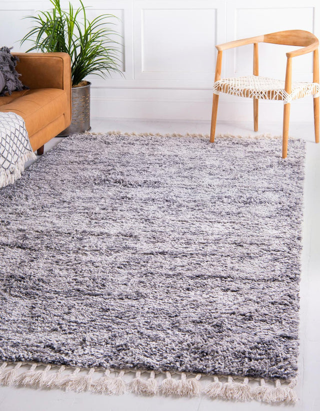 Gray 9' x 12' 2 Hygge Shag Rectangle Area Rug Thick Soft Touch Fluffy & Plush Shaggy Pile 100% Polypropylene With Jute Backing Modern Carpet for Sale at Rug Engine