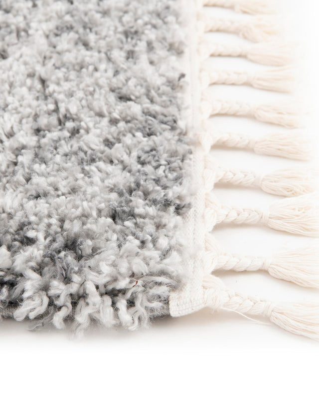 Gray 8' x 8' Hygge Shag Square Area Rug Thick Soft Touch Fluffy & Plush Shaggy Pile 100% Polypropylene With Jute Backing Modern Carpet for Sale at Rug Engine