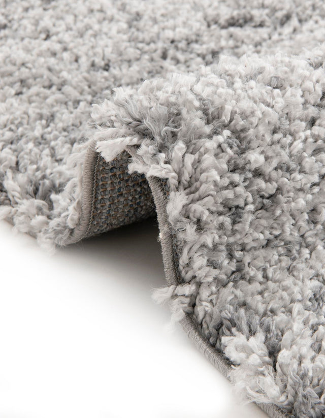 Gray 8' x 8' Hygge Shag Square Area Rug Thick Soft Touch Fluffy & Plush Shaggy Pile 100% Polypropylene With Jute Backing Modern Carpet for Sale at Rug Engine