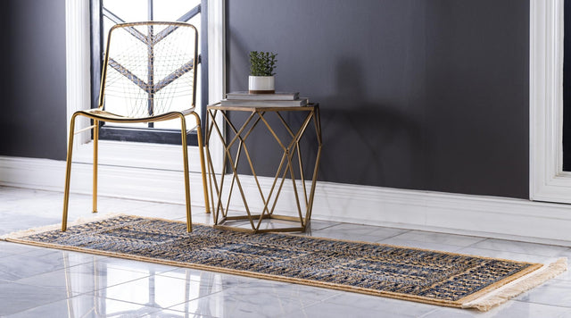 Beige 2' 2 x 6' District Runner Area Rug 100% Polypropylene Easy Clean Stain Resistant Traditional Pattern Classic Carpet for Indoor Dining Living Office for Sale at Rug Engine