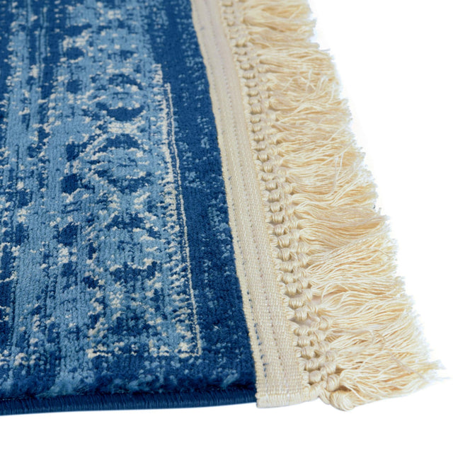 Blue 10' x 14' 1 District Rectangle Area Rug 100% Polypropylene Easy Clean Stain Resistant Traditional Pattern Classic Carpet for Indoor Dining Living Office for Sale at Rug Engine