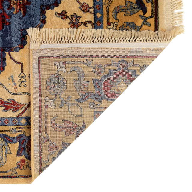 Blue 3' 3 x 5' 3 District Rectangle Area Rug 100% Polypropylene Easy Clean Stain Resistant Traditional Pattern Classic Carpet for Indoor Dining Living Office for Sale at Rug Engine