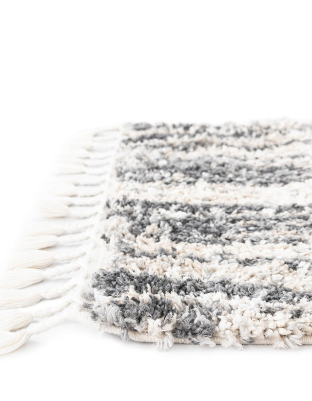 Gray 2' 7 x 8' 2 Hygge Shag Runner Area Rug Thick Soft Touch Fluffy & Plush Shaggy Pile 100% Polypropylene With Jute Backing Modern Carpet for Sale at Rug Engine