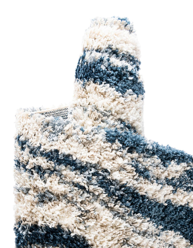 Blue 8' x 10' Hygge Shag Rectangle Area Rug Thick Soft Touch Fluffy & Plush Shaggy Pile 100% Polypropylene With Jute Backing Modern Carpet for Sale at Rug Engine