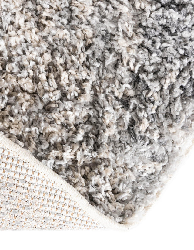 Gray 5' x 5' Hygge Shag Round Area Rug Thick Soft Touch Fluffy & Plush Shaggy Pile 100% Polypropylene With Jute Backing Modern Carpet for Sale at Rug Engine
