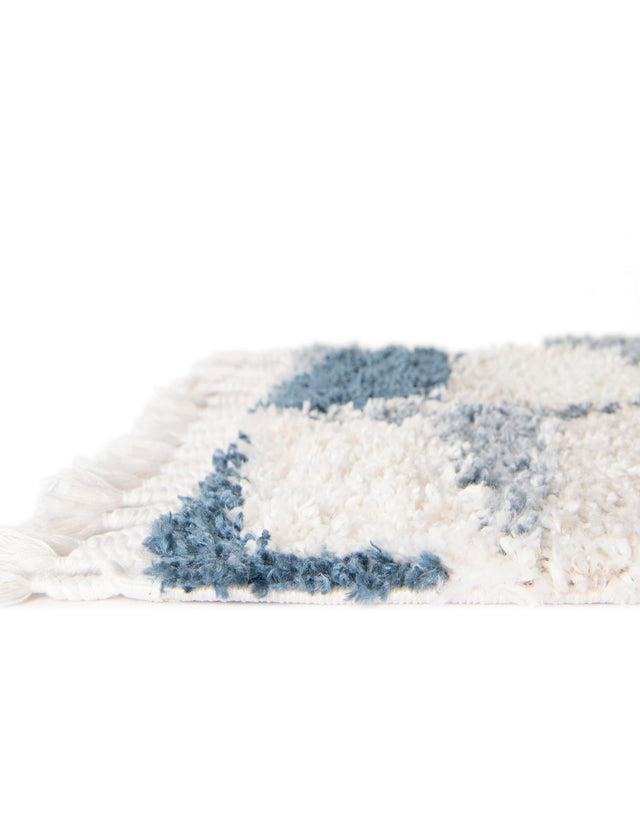Blue 2' 2 x 6' Hygge Shag Runner Area Rug Thick Soft Touch Fluffy & Plush Shaggy Pile 100% Polypropylene With Jute Backing Modern Carpet for Sale at Rug Engine