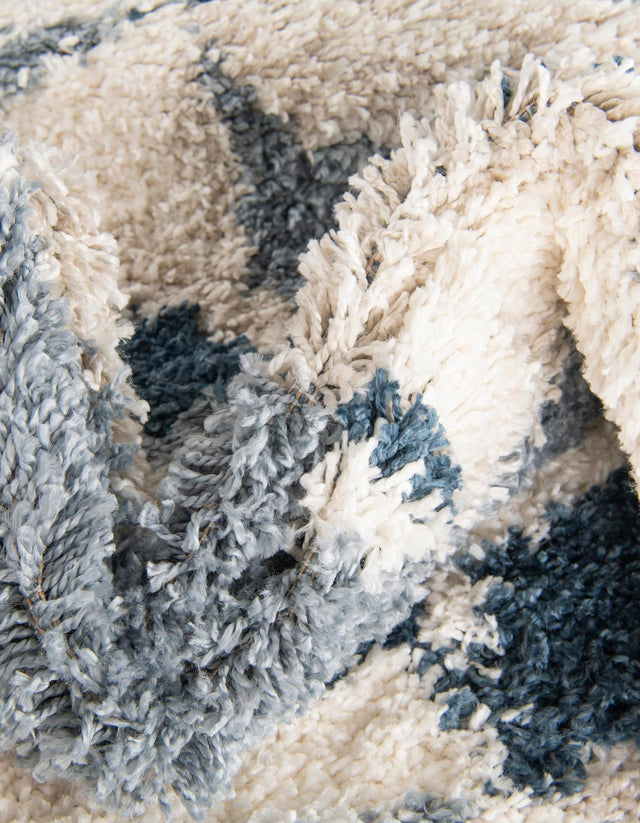 Blue 2' 2 x 6' Hygge Shag Runner Area Rug Thick Soft Touch Fluffy & Plush Shaggy Pile 100% Polypropylene With Jute Backing Modern Carpet for Sale at Rug Engine