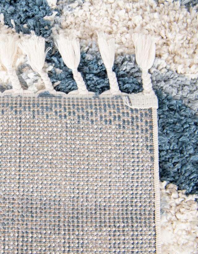 Blue 2' 2 x 6' Hygge Shag Runner Area Rug Thick Soft Touch Fluffy & Plush Shaggy Pile 100% Polypropylene With Jute Backing Modern Carpet for Sale at Rug Engine