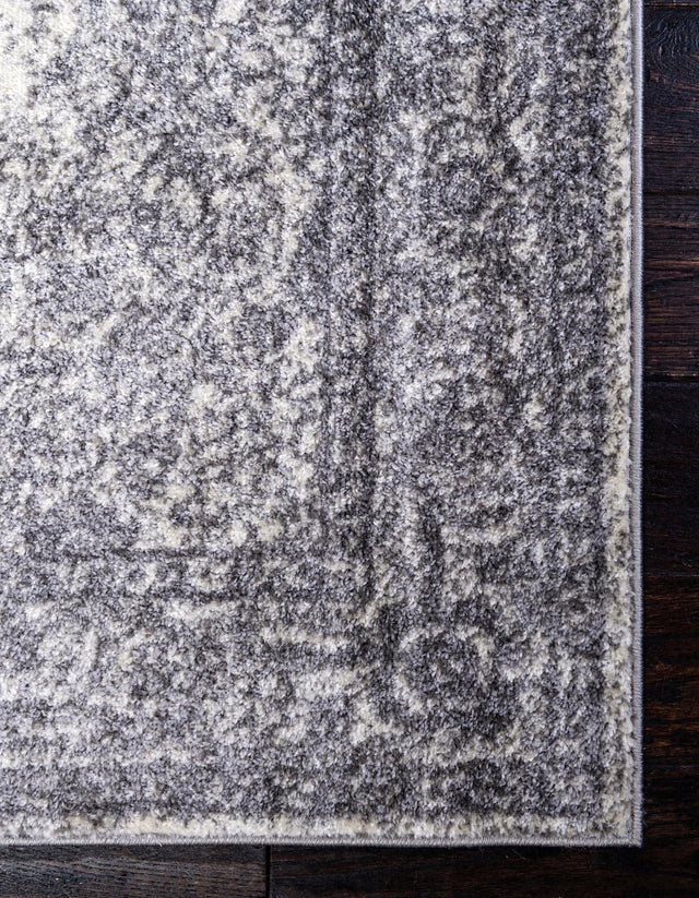Gray 2' x 13' 1 Bromley Runner Area Rug 100% Polypropylene With Cotton Backing Vintage Distressed Colorful Traditional Carpet for Living Dining Rooms Offices for Sale at Rug Engine