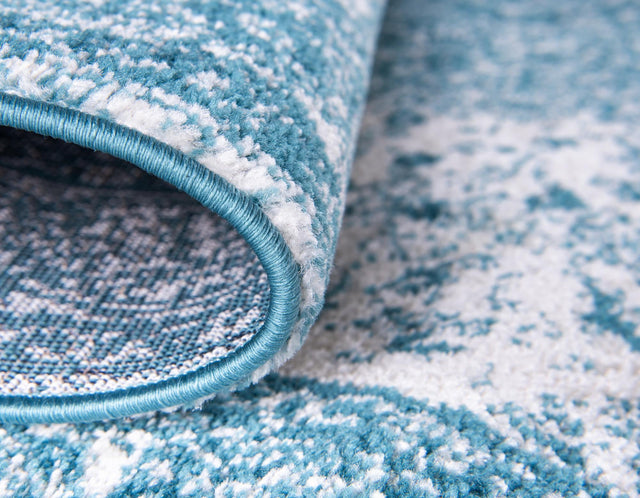 Turquoise 2' x 8' 8 Bromley Runner Area Rug 100% Polypropylene With Cotton Backing Vintage Distressed Colorful Traditional Carpet for Living Dining Rooms Offices for Sale at Rug Engine