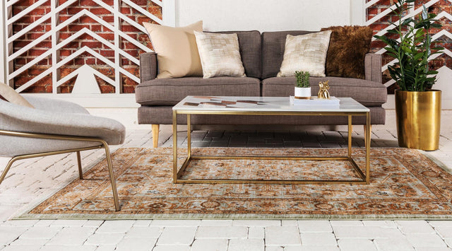 Light Green 4' 1 x 6' 1 Dorchester Rectangle Area Rug 100% Polypropylene With Cotton Foundation Carpet for Living, Dining, Office, Bedrooms for Sale at Rug Engine