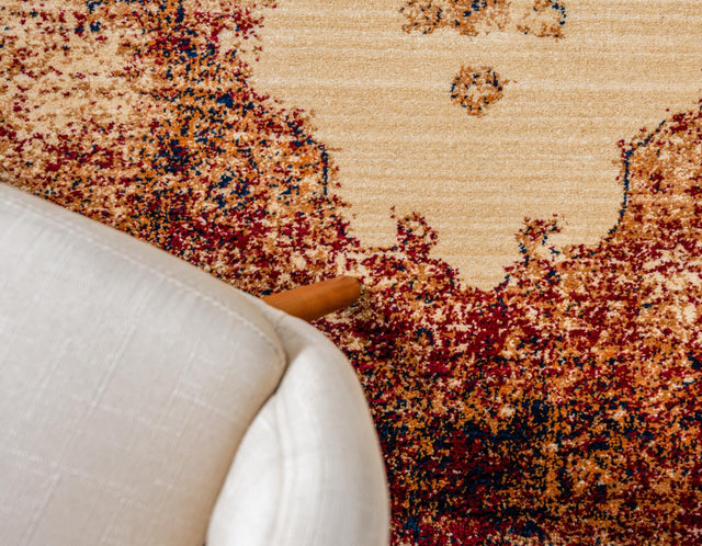 Red 4' 1 x 6' 1 Dorchester Rectangle Area Rug 100% Polypropylene With Cotton Foundation Carpet for Living, Dining, Office, Bedrooms for Sale at Rug Engine