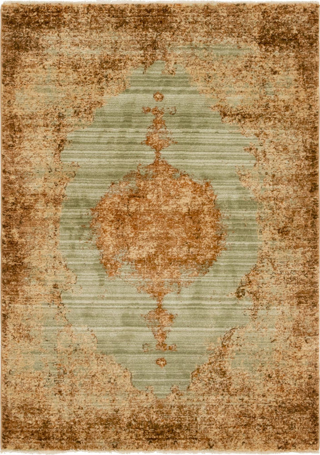 Light Green 4' 1 x 6' 1 Dorchester Rectangle Area Rug 100% Polypropylene With Cotton Foundation Carpet for Living, Dining, Office, Bedrooms for Sale at Rug Engine