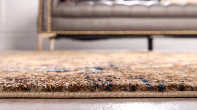 Tan 5' 1 x 8' Dorchester Rectangle Area Rug 100% Polypropylene With Cotton Foundation Carpet for Living, Dining, Office, Bedrooms for Sale at Rug Engine