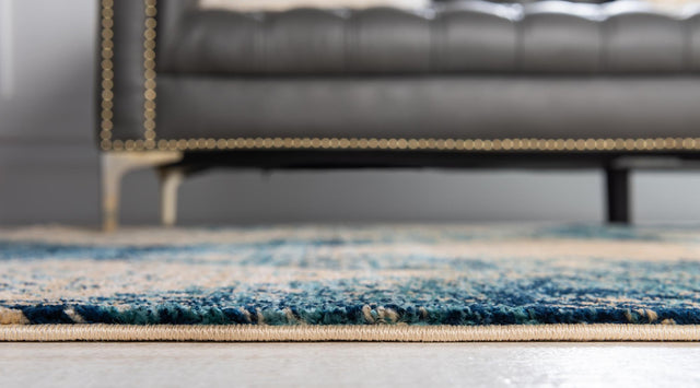 Blue 4' x 6' Dorchester Rectangle Area Rug 100% Polypropylene With Cotton Foundation Carpet for Living, Dining, Office, Bedrooms for Sale at Rug Engine