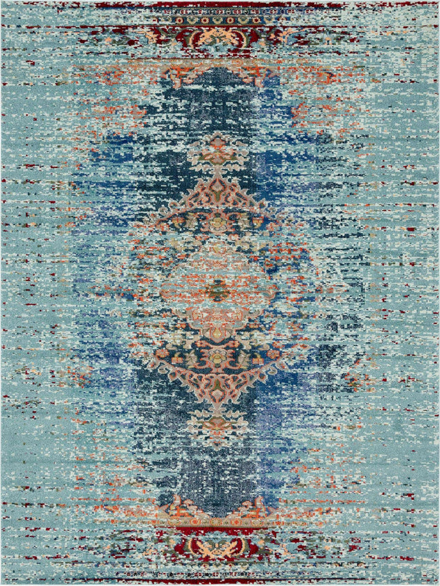 Turquoise 9' 10 x 13' 1 Vita Rectangle Area Rug
