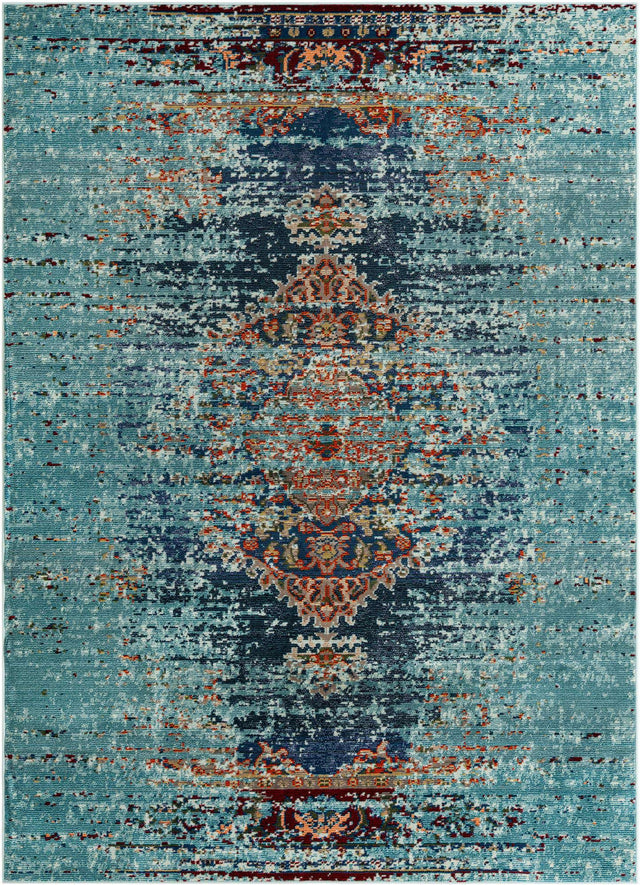 Turquoise 7' 1 x 10' Vita Rectangle Area Rug