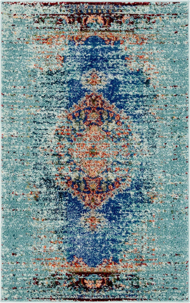 Turquoise 3' 3 x 5' 3 Vita Rectangle Area Rug