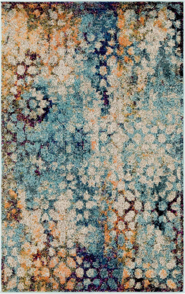 Blue 3' 3 x 5' 3 Vita Rectangle Area Rug