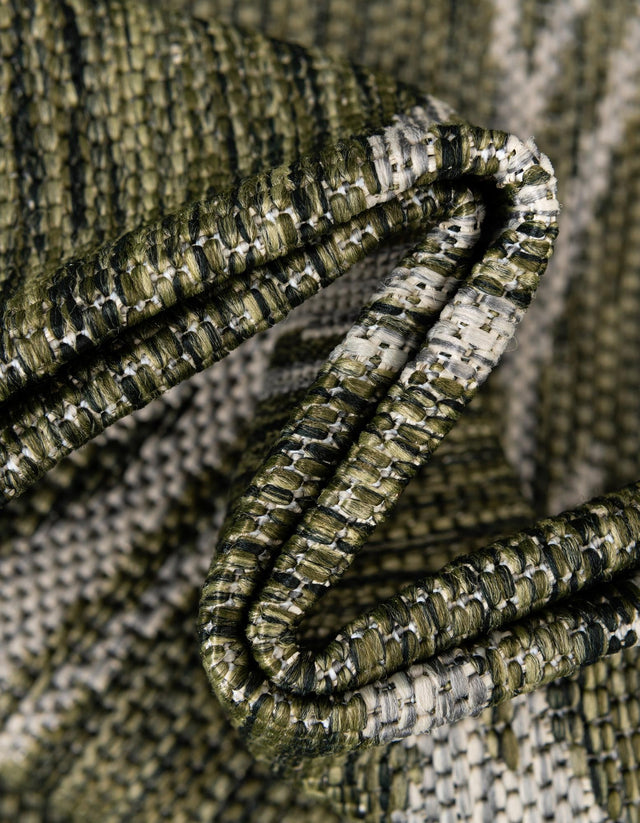 Green 7' 10 x 10' Outdoor Botanical Rectangle Area Rug Weather Resistant for Patio, Deck, Terrace, Balcony, Porch Polypropylene Garden Floral Tropical Carpet for Sale at Rug Engine