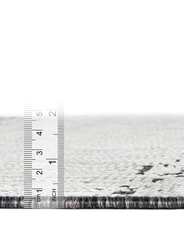 Charcoal Gray 2' x 6' 1 Outdoor Modern Runner Area Rug Weather Resistant for Patio, Deck, Terrace, Balcony, Porch 100% Polypropylene Modern Outside Carpet for Sale at Rug Engine