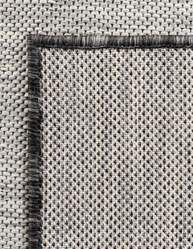 Charcoal Gray 2' x 6' 1 Outdoor Modern Runner Area Rug Weather Resistant for Patio, Deck, Terrace, Balcony, Porch 100% Polypropylene Modern Outside Carpet for Sale at Rug Engine