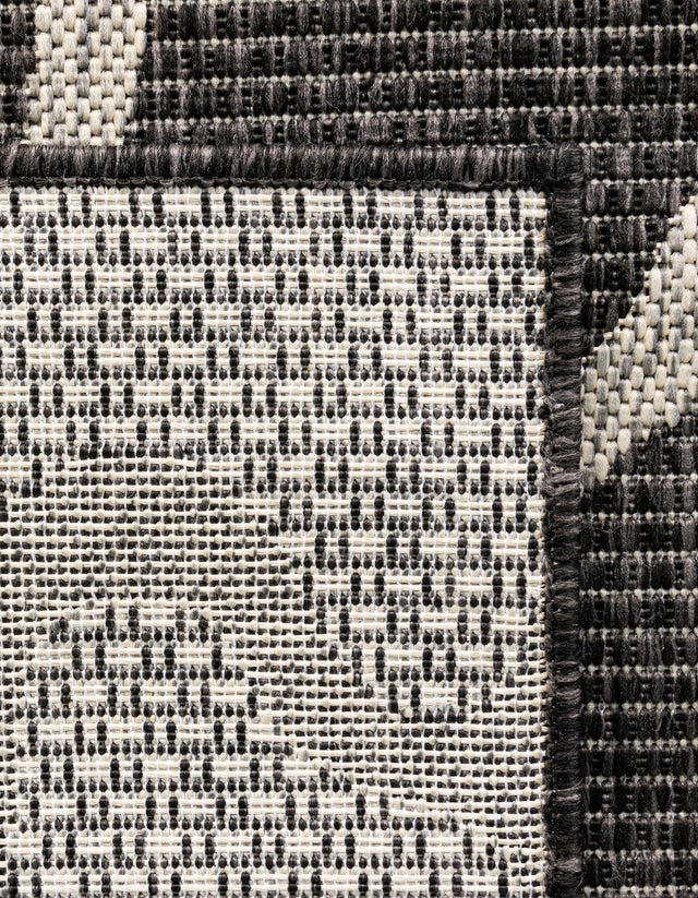 Charcoal Gray 4' 1 x 6' 1 Outdoor Safari Rectangle Area Rug Weather Resistant for Patio, Deck, Terrace, Balcony, Porch Animal Print Wildlife Nature Carpet for Sale at Rug Engine