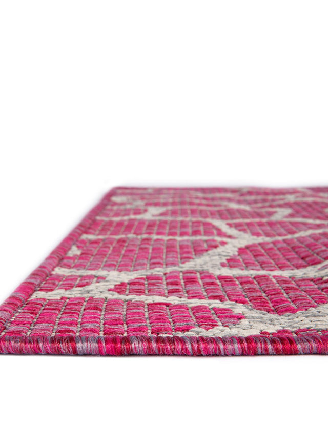 Magenta 2' 7 x 10' Outdoor Safari Runner Area Rug Weather Resistant for Patio, Deck, Terrace, Balcony, Porch Animal Print Wildlife Nature Carpet for Sale at Rug Engine
