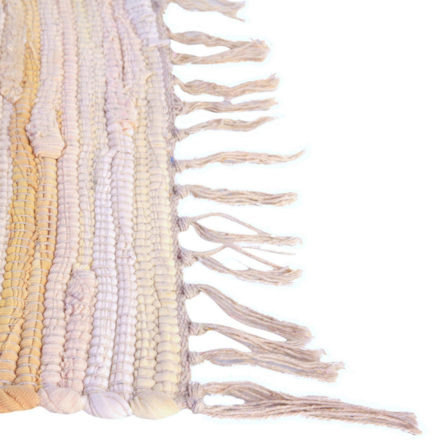 Beige 2' 2 x 3' Chindi Cotton Rectangle Area Rug Interior Design Home Decor Carpet Mat for Sale at Rug Engine