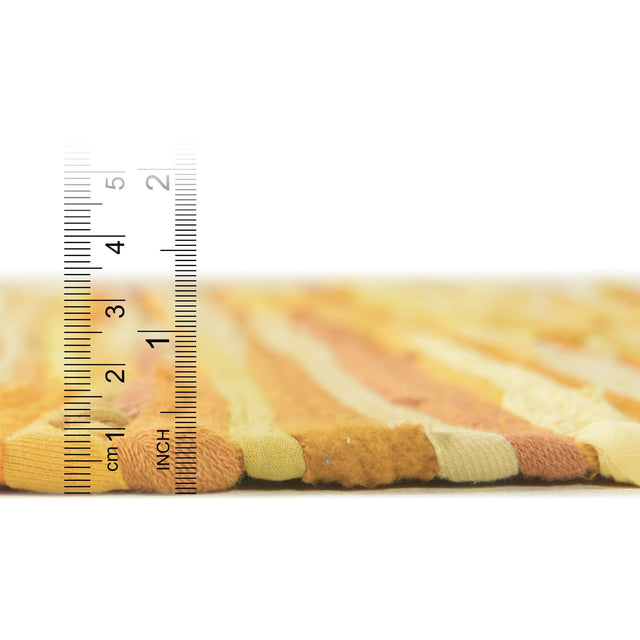 Yellow 2' 2 x 6' 7 Chindi Cotton Runner Area Rug Interior Design Home Decor Carpet Mat for Sale at Rug Engine