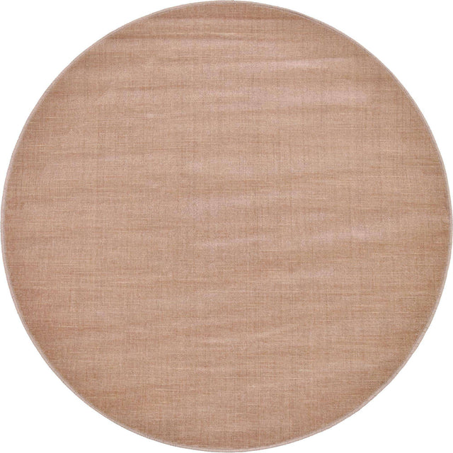 Light Brown 3' 7 x 3' 7 Williamsburg Round Area Rug 100% Polypropylene With Cotton Backing Durable Easy Clean Stain Resistant Carpet for Sale at Rug Engine