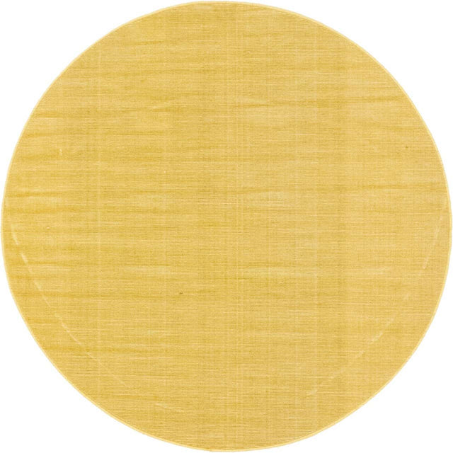 Gold 3' 7 x 3' 7 Williamsburg Round Area Rug 100% Polypropylene With Cotton Backing Durable Easy Clean Stain Resistant Carpet for Sale at Rug Engine