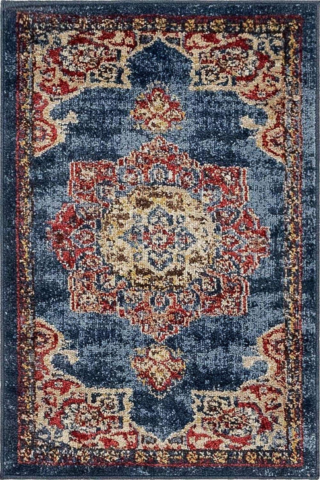 Dark Blue 2' 2 x 3' 1 Utopia Rectangle Area Rug Traditional Vintage Persian Inspired Vivid Color Durable Carpet for Unique Interiors for Sale at Rug Engine