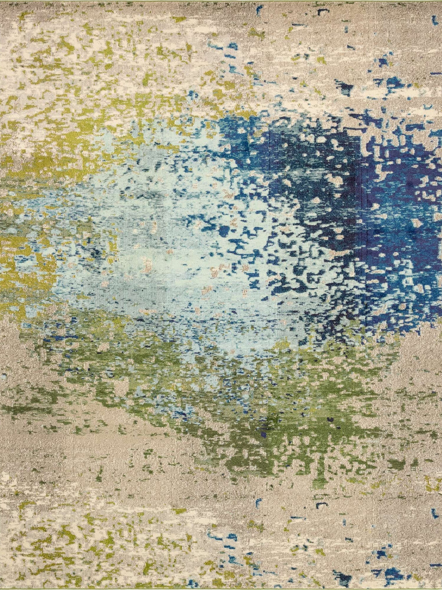 Blue 10' x 13' 1 Estrella Rectangle Area Rug 100% Polypropylene Non-Shedding Stain Resistant Carpet Colorful Modern Abstract Design Easy Clean for Home Decor for Sale at Rug Engine
