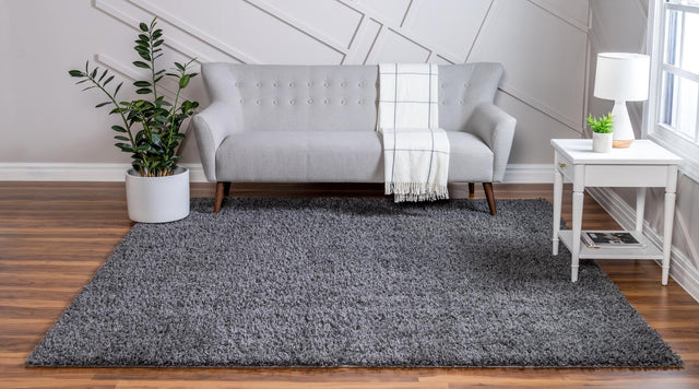 Peppercorn 5' 3 x 5' 3 Davos Shag Square Area Rug Thick Soft Touch Fluffy & Plush Shaggy Pile 100% Polypropylene Carpet for Living Dining Bedrooms Office for Sale at Rug Engine