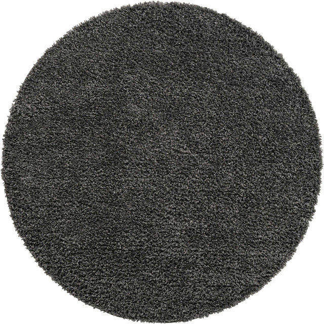 Peppercorn 7' 10 x 7' 10 Davos Shag Round Area Rug Thick Soft Touch Fluffy & Plush Shaggy Pile 100% Polypropylene Carpet for Living Dining Bedrooms Office for Sale at Rug Engine