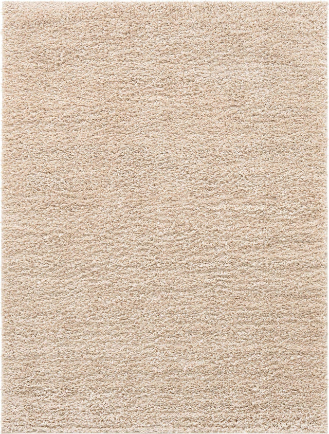 Linen 9' x 12' Davos Shag Rectangle Area Rug Thick Soft Touch Fluffy & Plush Shaggy Pile 100% Polypropylene Carpet for Living Dining Bedrooms Office for Sale at Rug Engine