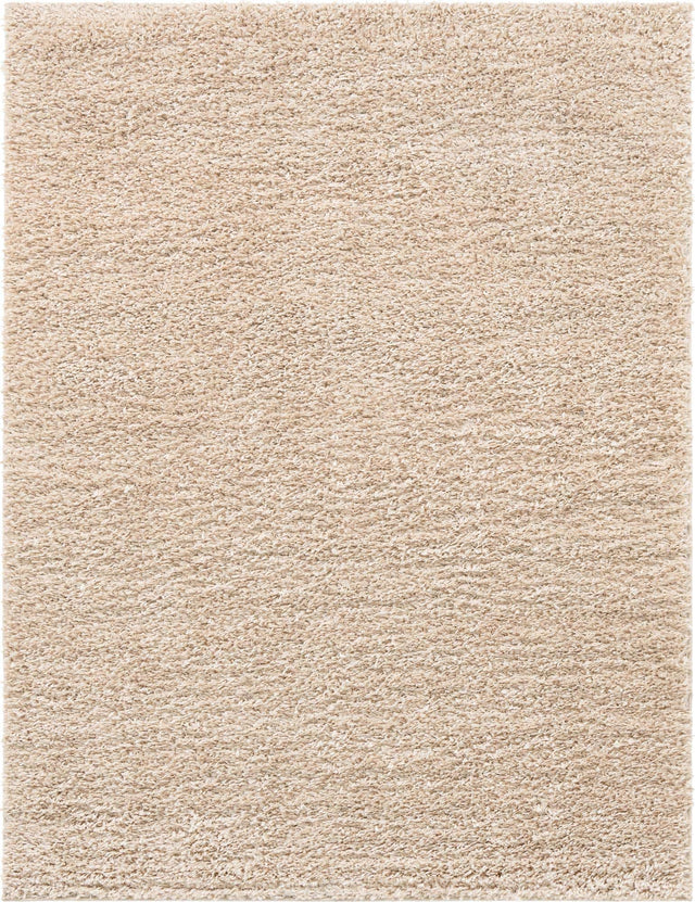Linen 7' 1 x 10' Davos Shag Rectangle Area Rug Thick Soft Touch Fluffy & Plush Shaggy Pile 100% Polypropylene Carpet for Living Dining Bedrooms Office for Sale at Rug Engine