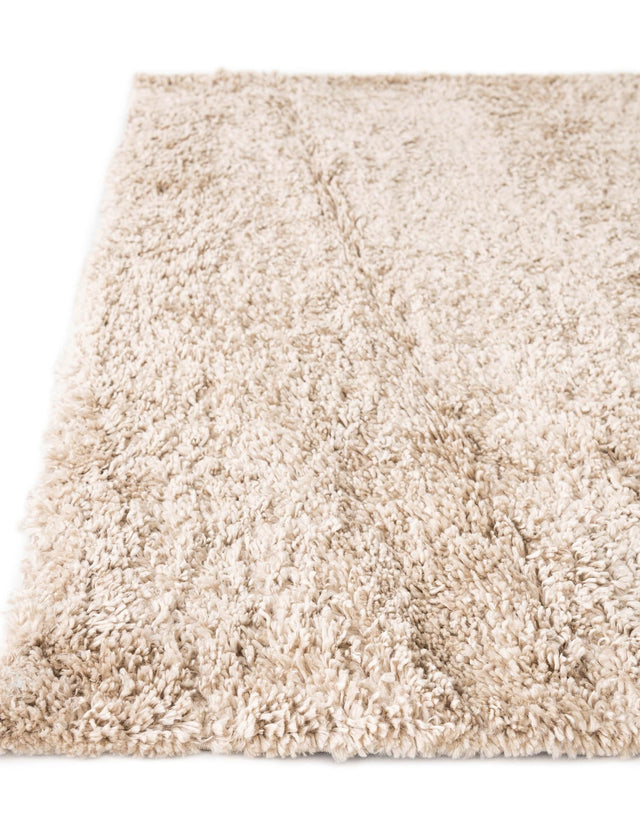 Linen 5' 3 x 8' Davos Shag Rectangle Area Rug Thick Soft Touch Fluffy & Plush Shaggy Pile 100% Polypropylene Carpet for Living Dining Bedrooms Office for Sale at Rug Engine